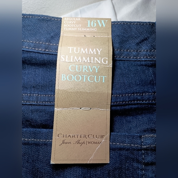 Charter Club Jeans Woman Curvy Bootcut Size 16W - Picture 2 of 14